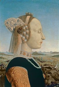 Battista Sforza, moglie di Federico da Montefeltro, Duca di Urbino, c.1465 (dettaglio)